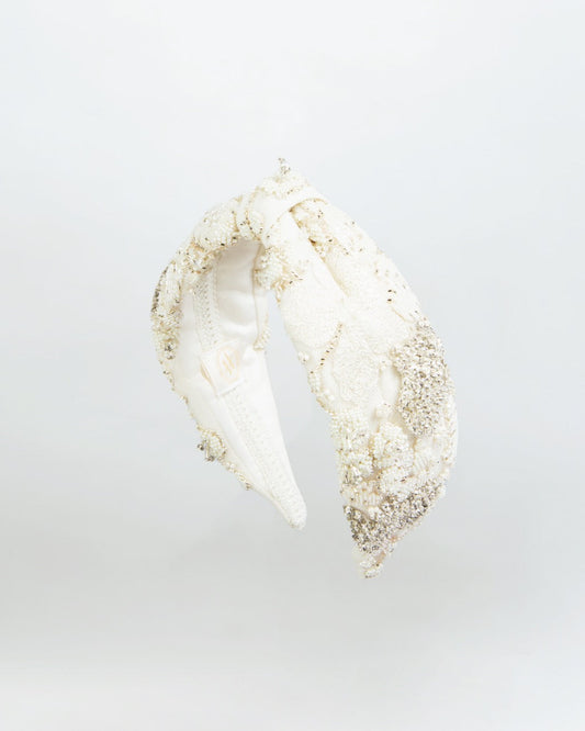 Arianna (White) Headband | Fine accessories for girls Maison Ava