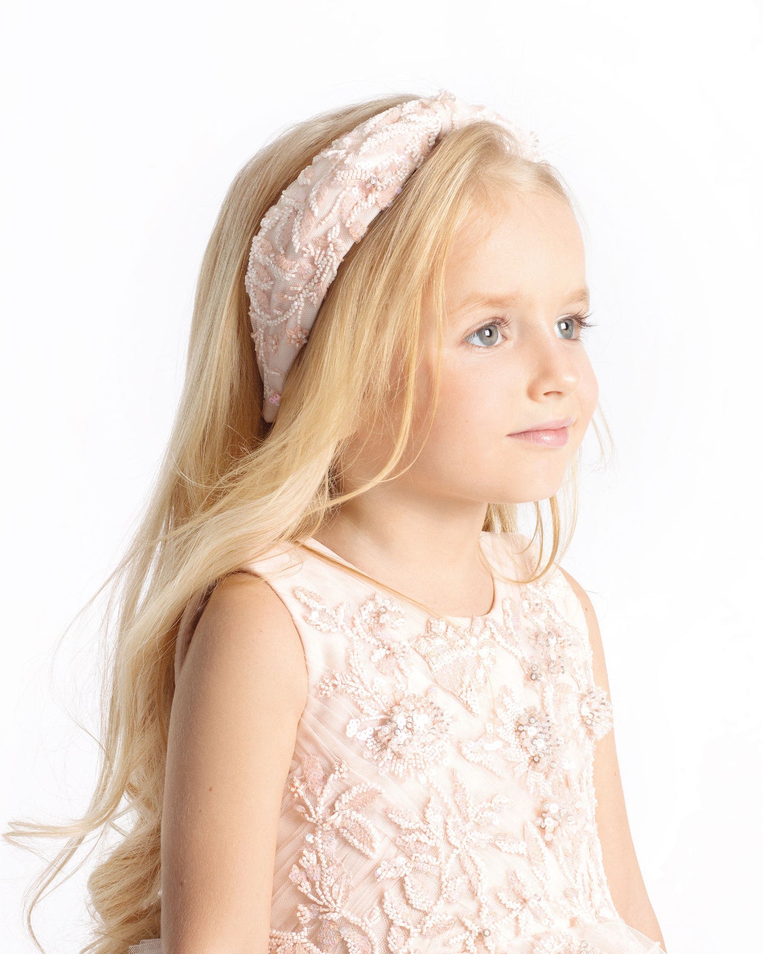 Coralie headband (blush) Maison Ava