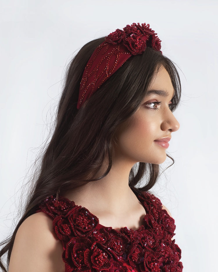 Fleur Headband (red) Maison Ava